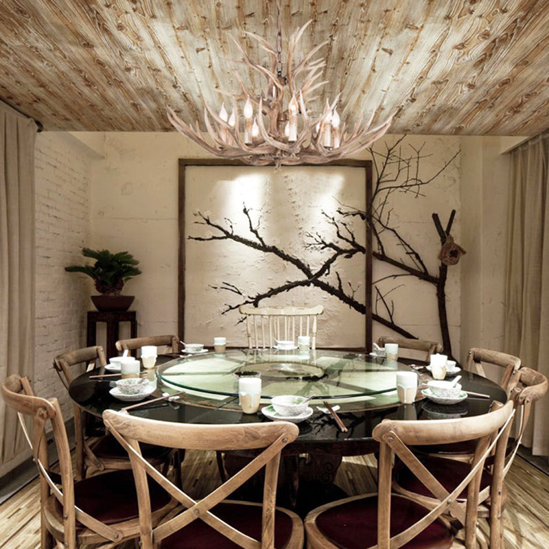Whittingham Eclectic 9 Light 2 Tier Antler Chandelier
