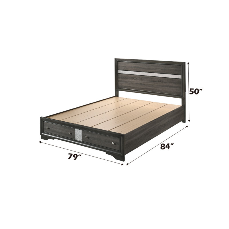 Ocilla Eastern Storage Platform Bed, King