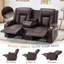 Causeuse inclinable avec console et haut-parleurs Bluetooth, canapé inclinable manuel Rv-811997980