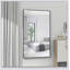 Miroir de salle de bain rectangulaire surdimensionné moderne avec cadre, grand miroir mural pour diverses pièces, durable et polyvalent-1375767892