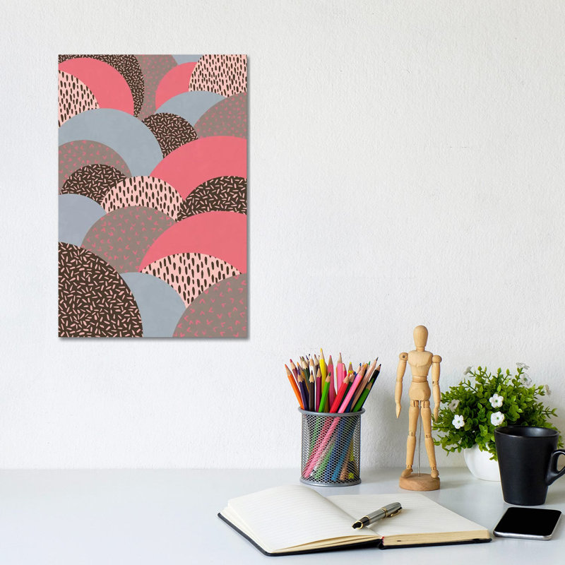 Abstract Autumn Hills Pattern by Alisa Galitsyna - Wrapped Canvas Gallery-Wrapped Canvas Giclée, 20.32 cm H x 30.48 cm W