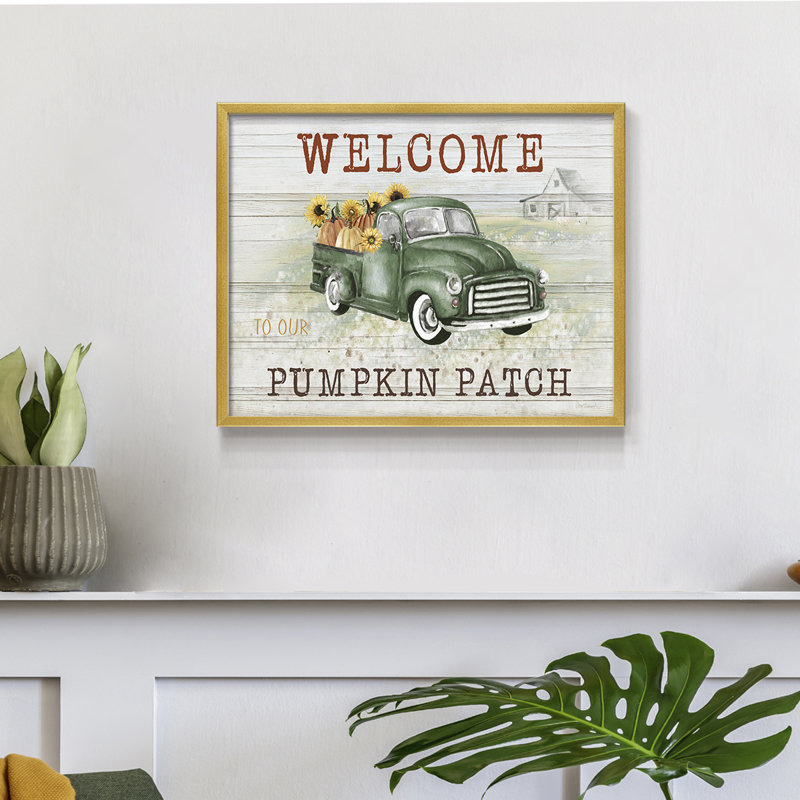 Pumpkin Patch -Framed Print - Restickable, 16" H x 20" W