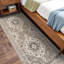 Tapis de couloir oriental 3 x 10 lavable - Tapis pour le salon Tapis doux pour la cuisine de la chambre à coucher Tapis de sol imperméable à l'eau à motif floral patiné et résistant aux taches-529634706