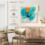 Avery sarcelle, orange, romantique, floral I-109367118