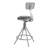 6500 Series Backed Adjustable Height Ergonomic Lab Stool with Footring