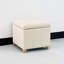 Repose-pieds de rangement carré en similicuir de 18,3 po de largeur-91935175