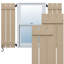 17 1/8"W x 38"H EnduraCore Composite Three Board Spaced Board-n-Batten Shutters, Thermal Green (Per Pair - Hardware Not Included)-134545810