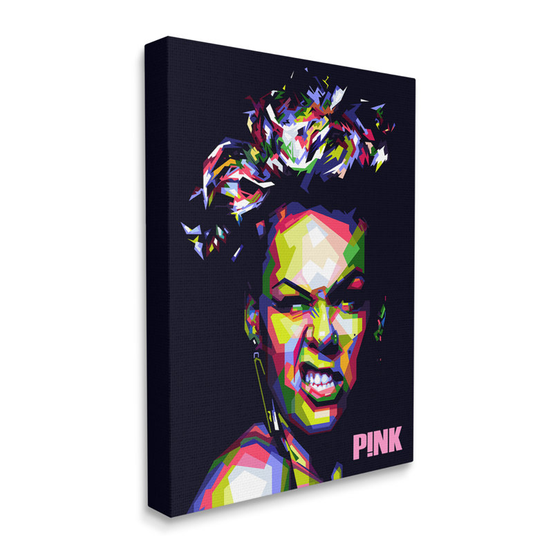 " Modern Pink Portrait " by Birch&Ink, Wrapped Canvas, 40" H x 30" W x 1.5" D