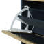 Range-chaussures 3 portes en métal / rotin, moderne - standard