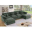 Canapé modulaire surdimensionné moderne en U de 152 po avec repose-pieds modulaire Cloud Comfort-866008692