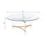 Table basse, finition dorée