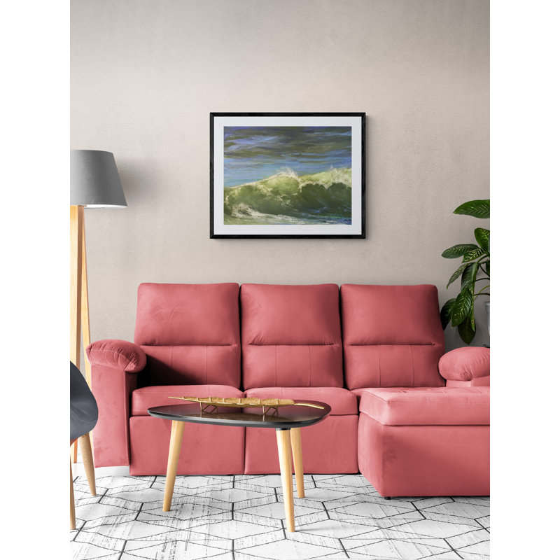 Slow Mo Print by Dina Gardner, 25.25" H x 31.25" W x 0.88" D, Black Framed Paper, White
