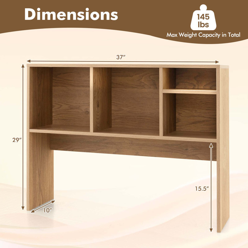 Tuttletown Desktop Bookcase Bookcase, Natural