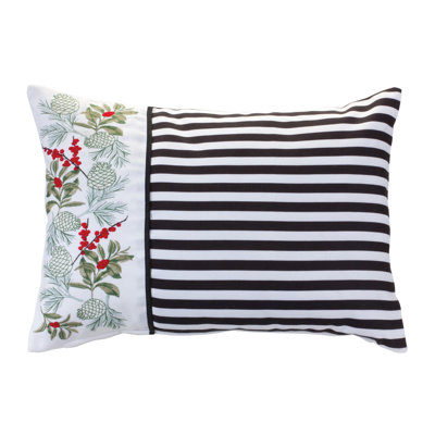 Embroidered Throw Pillow