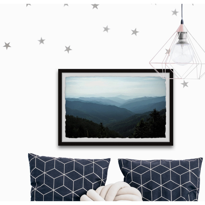 Mountain Top - Single Picture Frame Print, 38cm H x 45cm W x 3.81cm D