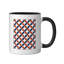 Abstract Geometric Repeating Pattern Ceramic Mug, 11oz