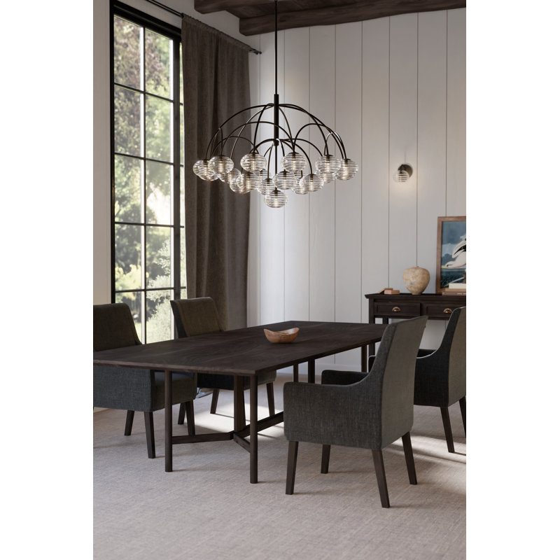 Lustre 19 lumières 47,75 po Lenora, 19 lumières, H 33 po x l 47,75 po x P 47,75 po