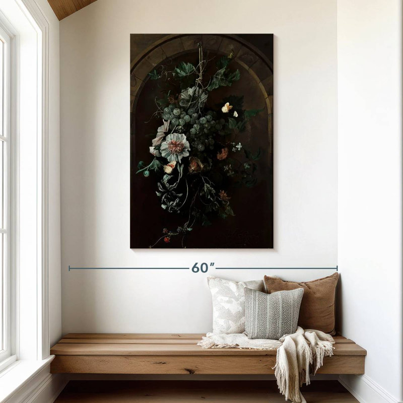 Harnek Suspended Before Stone Arch, 48" H x 32" W