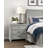 1Pc Light Gray Finish Nightstand With 3X Drawers Storage Wooden Bedroom Furniture Farmhouse Style Bedside Cabinet