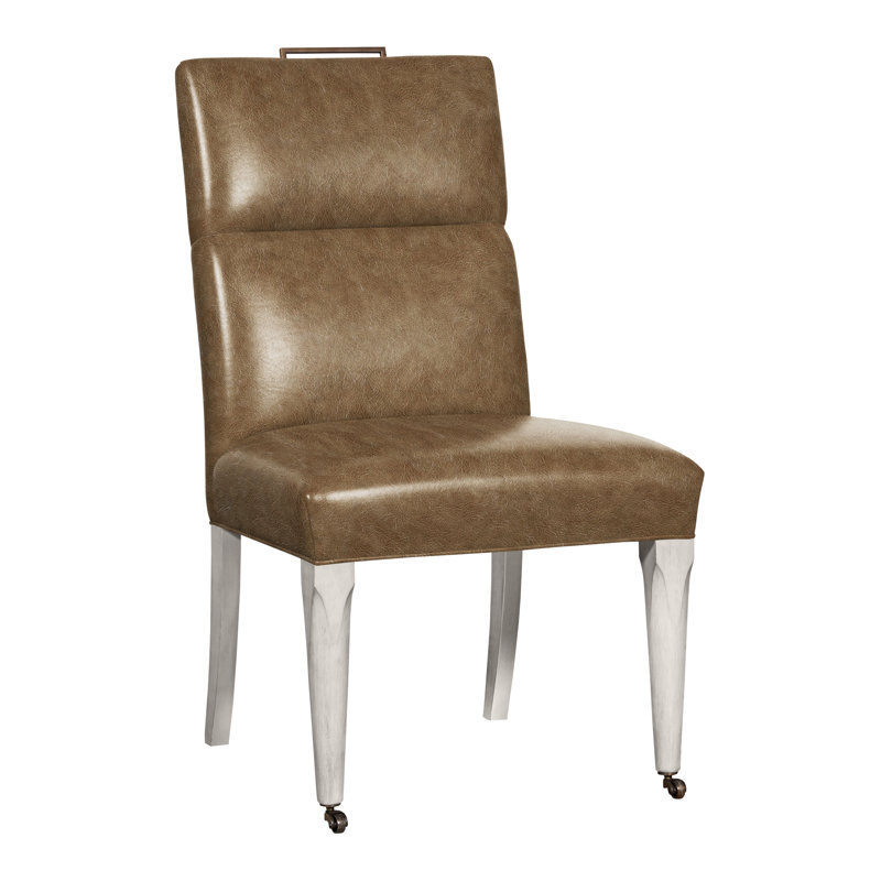 Thom Filicia Home 40.5" Upholstered Back Side Chair, Casa Blanca, Worthy Snow