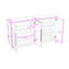 Buffet avec tablettes de rangement réglables pour la cuisine ou le salon-436387580