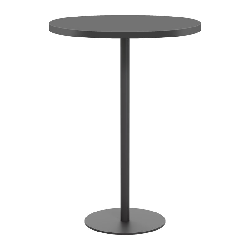 Round 80Cm Dining Table, Black