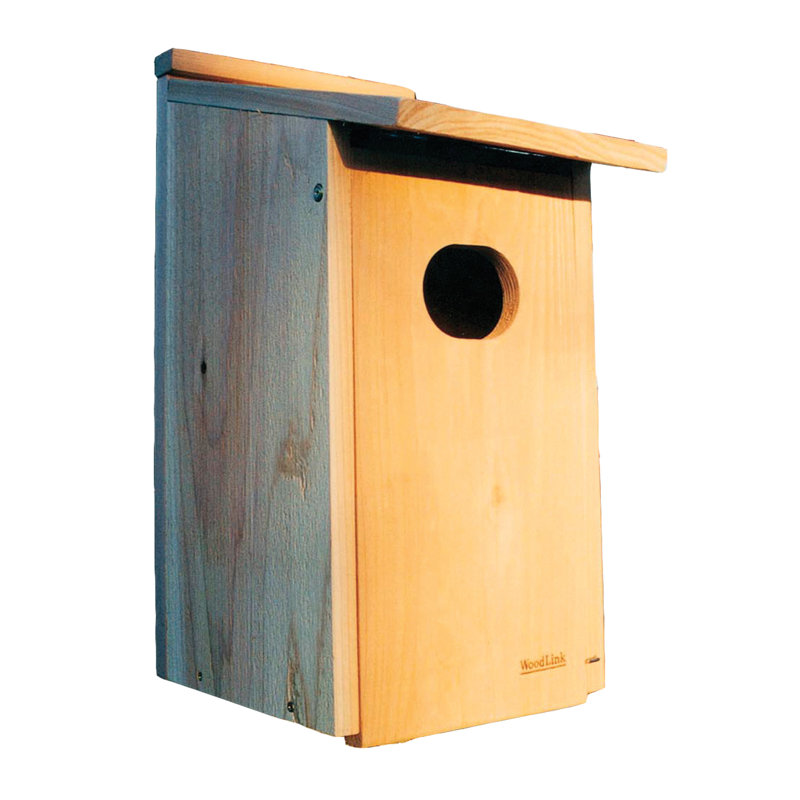 Woodlink WD1 Wood Duck Nesting House Box with 4 x 3 Inch Oval Entrance Hole