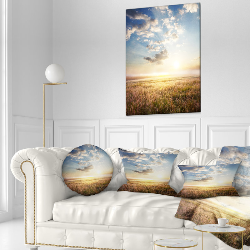 Coussin lombaire avec paysage