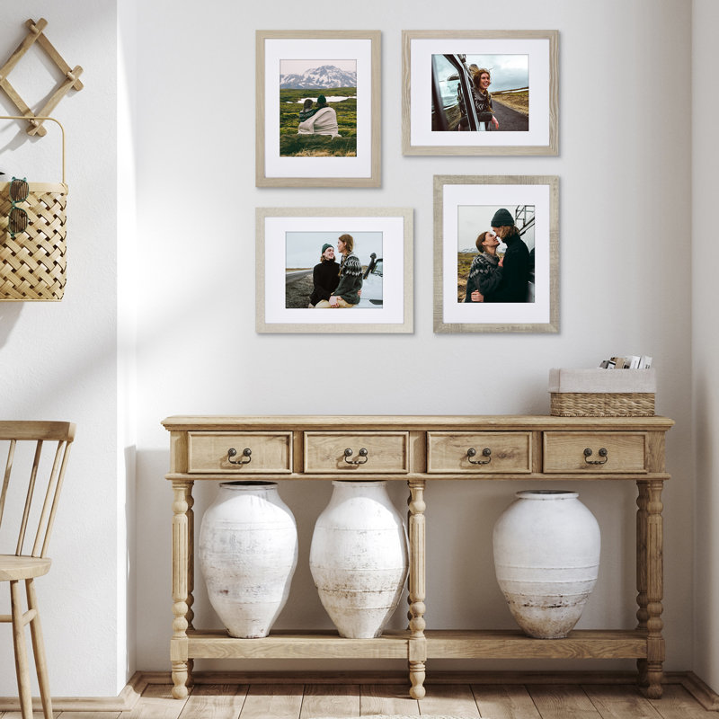 Ensemble de 4 cadres photo Americanflat, Ferme moderne, L 11 po x H 14 po