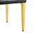 Set Of 4 Black Pu Leather Backrest Chairs With Gold Metal Legs -A Pairing, Ideal For Minimalist And Modern Home Decor Styles-1717579394-1717579406-1717579407