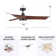 54" Aryadne 3 - Blade LED Propeller Ceiling Fan with Remote Control and Light Kit Included