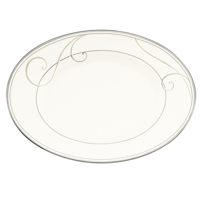 Noritake Wave Platter, Silver