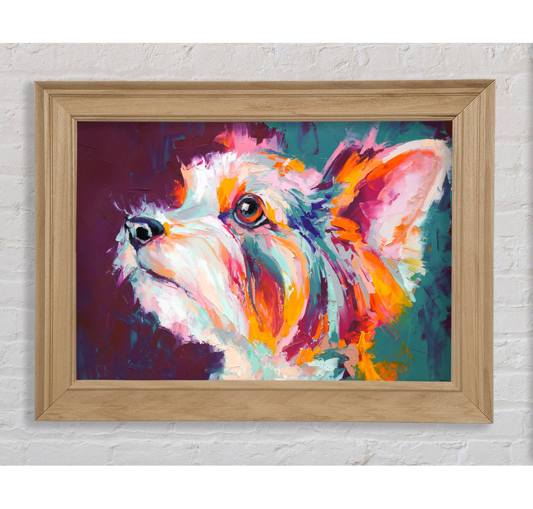 Vibrierender Yorkshire Terrier - Druck