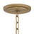 Dune Six-Light Hand-Strung Sea Glass Single Tier Chandelier