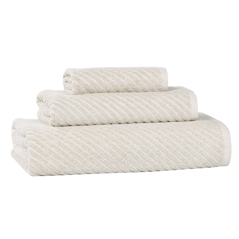 Ensemble de serviettes 3 pièces Amelia, Beige