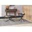 Tayley Glass Top End Table