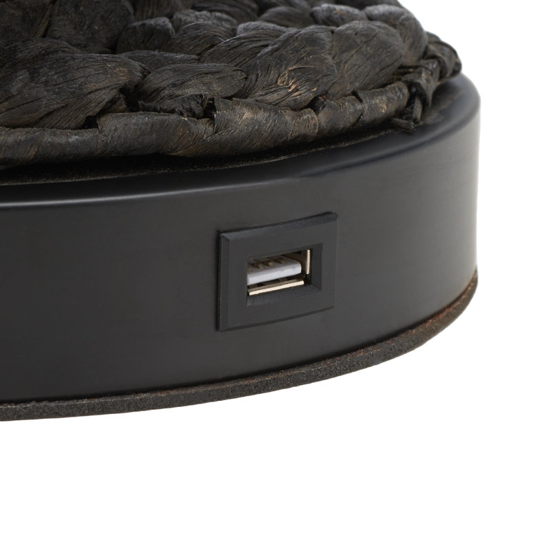 Naelle USB Table Lamp, Black