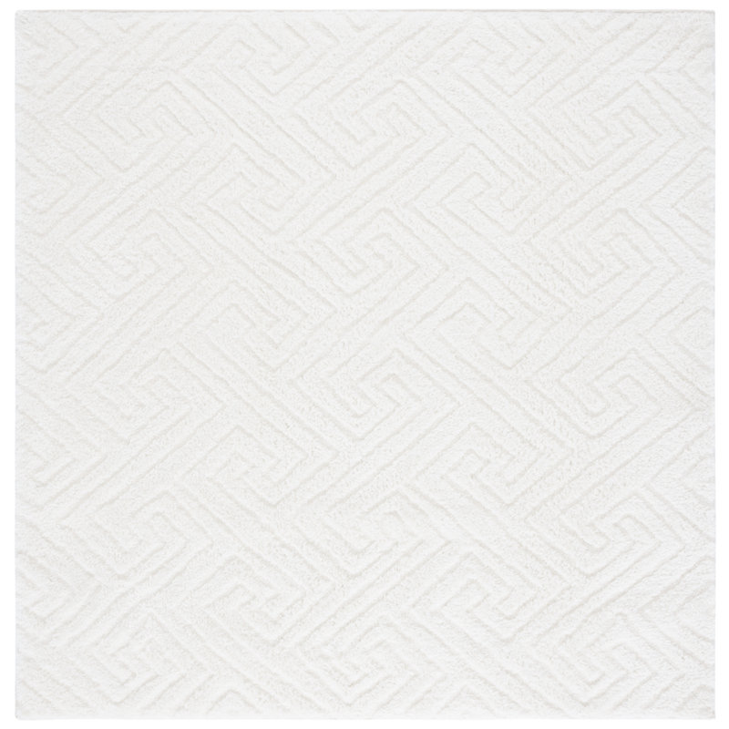 Tapis de couleur unie à poils longs Tahoe Performance, Carré 8 pi