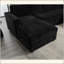 Canapé modulaire de 110,75 po, canapé modulaire surdimensionné, rangement pour chaise longue, canapé moderne en forme de U, canapés rembourrés, chenille, bouton en cristal, salon, appartement-1701784075