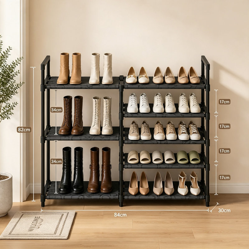 12 Pair Shoe Rack