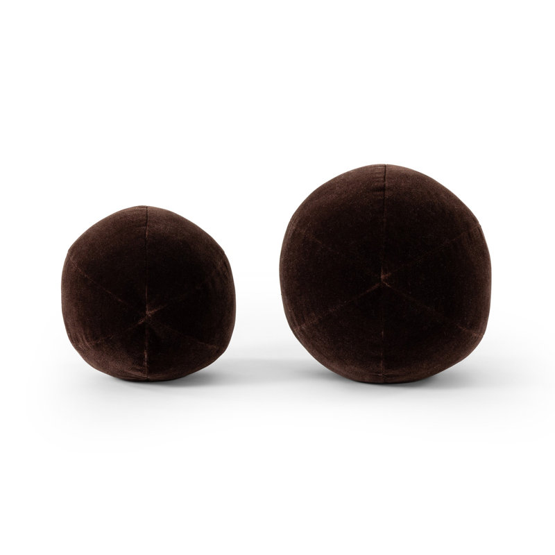 Circular Pillow Cover & Insert, Monte Chocolate
