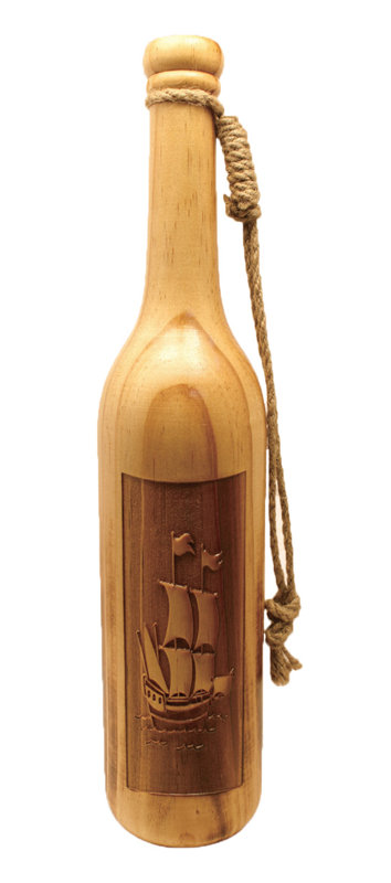 Blount Wood Decorative Bottle