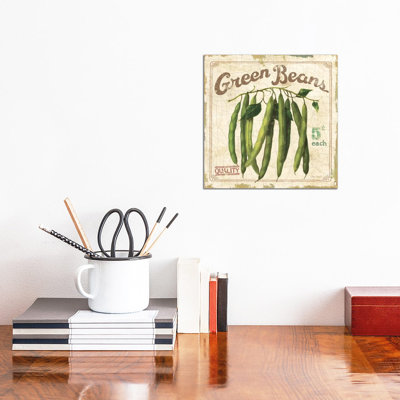 Green Beans (On Special II) by Lisa Audit - Wrapped Canvas Print