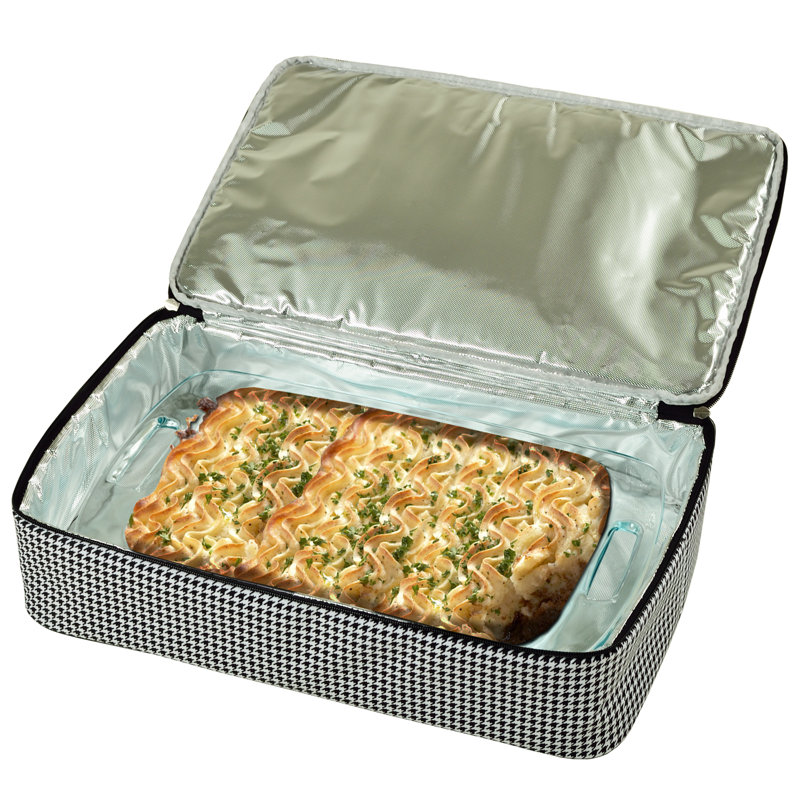 160oz. Food Storage Container, Houndstooth Print