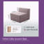 Fauteuil d'appoint / repose-pieds Velvet Cube-1825008222