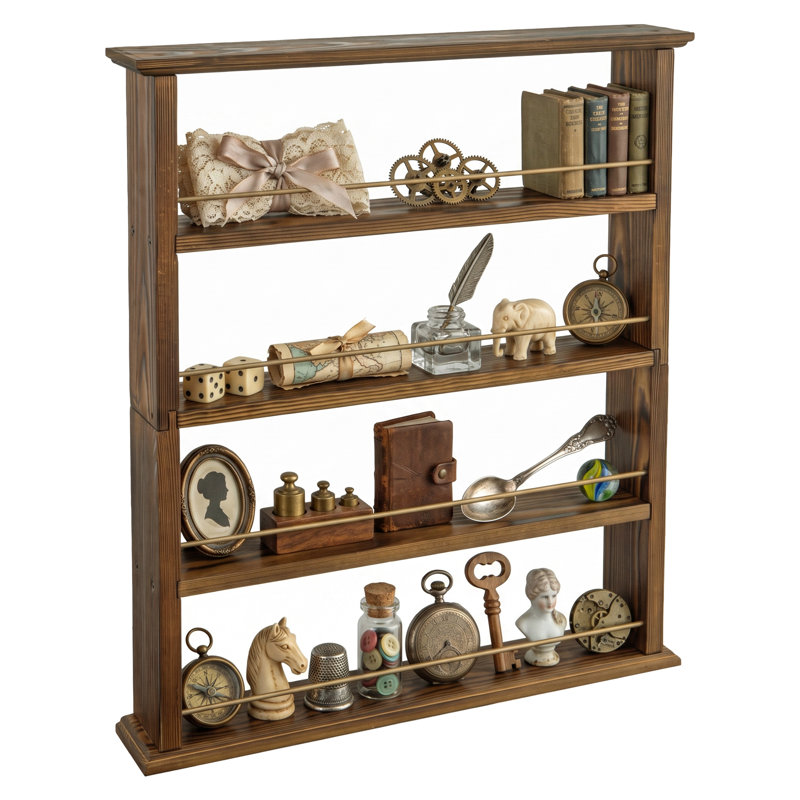 4-Tier Wall Mounted Spice Organizer Rack