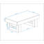 Table basse rectangulaire en bois 42 pouces