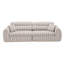Canapé tissé à compression en chenille rayée, canapé compact à rangée droite avec éponge haute densité, canapé économiseur d'espace requis sans assemblage pour salon, appartement, bureau-133262919