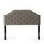 Tête de lit tapissier capitonnée de taille grand, tête de lit en bois massif avec pieds en métal durables, tête de lit grand à hauteur réglable avec garniture cloutée, tête de lit en tissu au design moderne capitonné-969473568