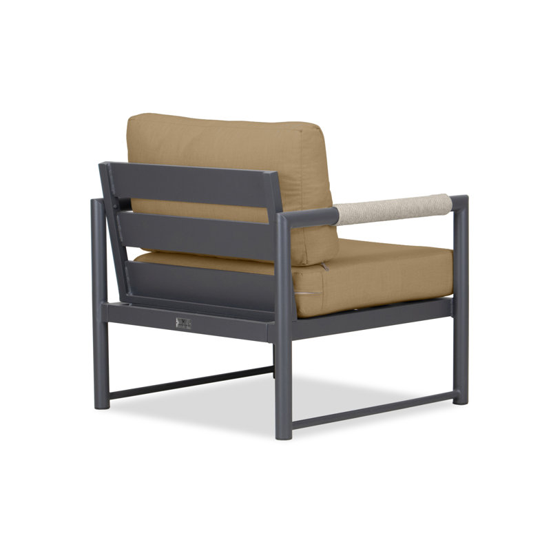 Alto Outdoor Lounge Chair, Cast Silver Sunbrella®, Slate Gray